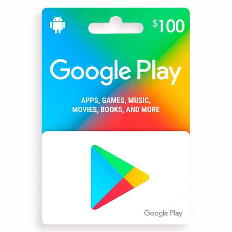Tarjeta Google Play $100